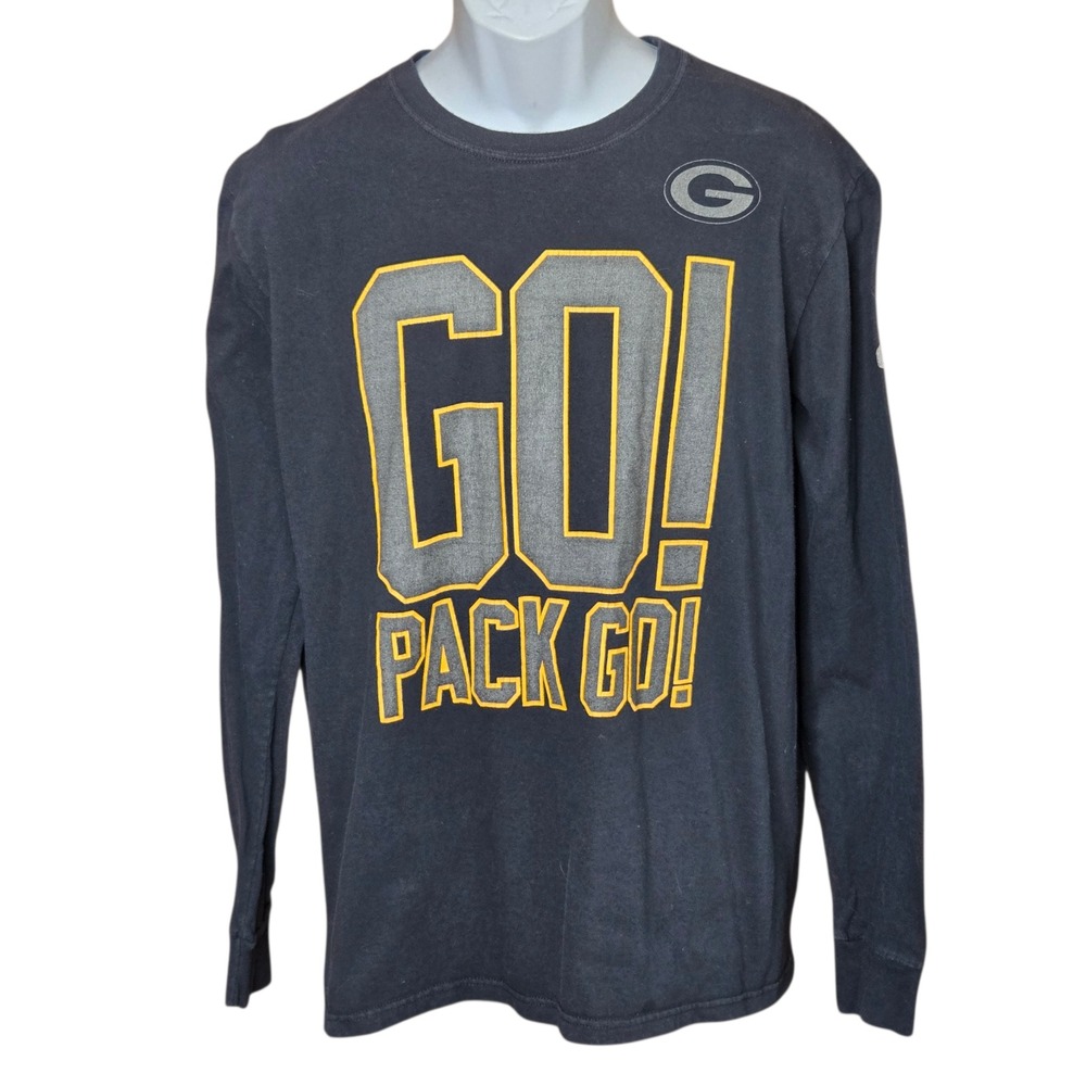 Nike‎ Mens Green Bay Packers T Shirt Size Large Go Pack Go Game Day Football